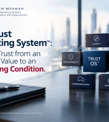 Trust Operating System, Trust OS, organizational trust framework, moving trust from an abstract value to an operating condition